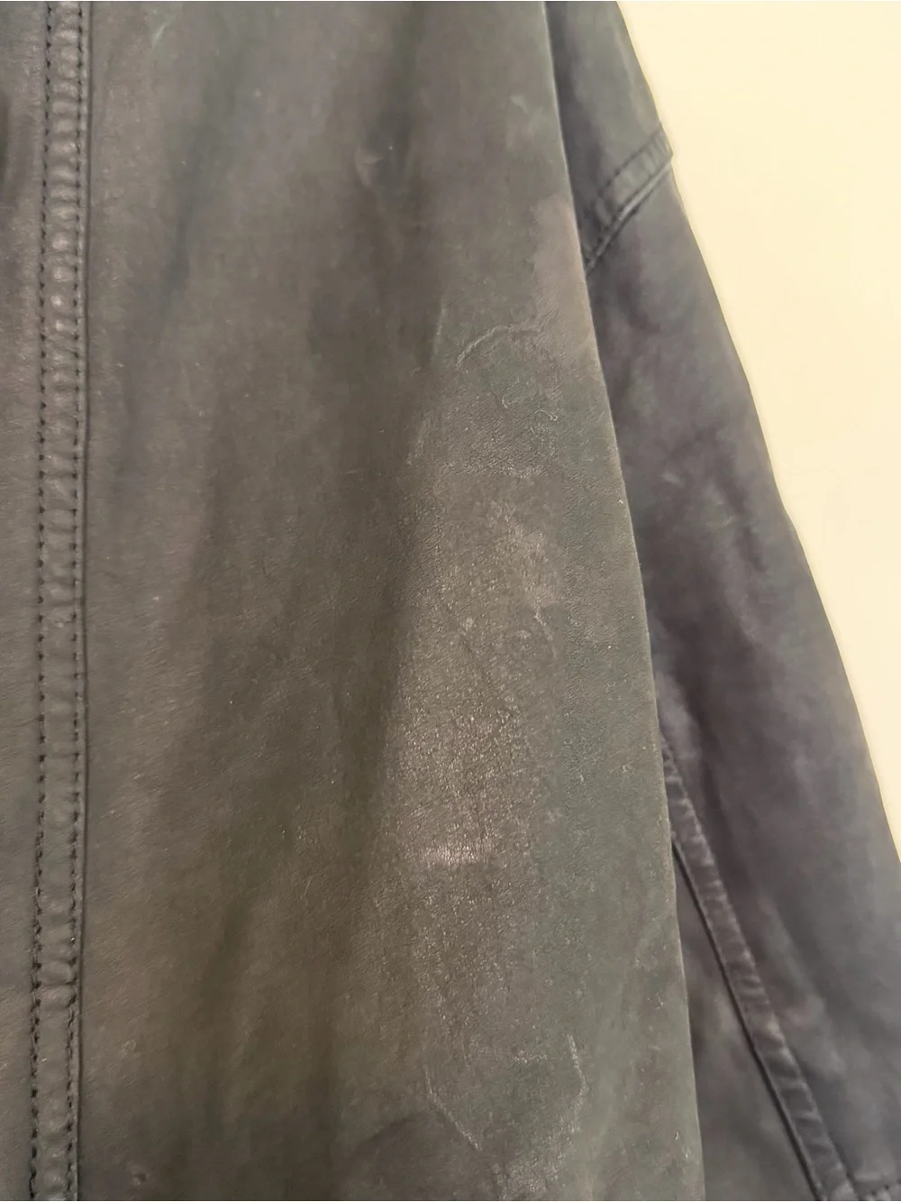 Vintage Wilsons Suede & Leather Asymmetrical Snap Genuine Leather Moto Jacket